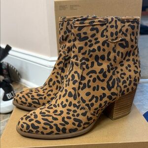 Carlos by Carlos Santana Animal Print Ankle Booties